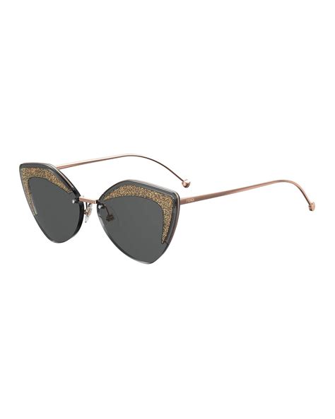 Fendi Cat Eyesmetal sunglasses